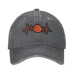 Basketball Heartbeat logo cap