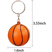 Load image into Gallery viewer, 12-24Pcs basketball ball keychain