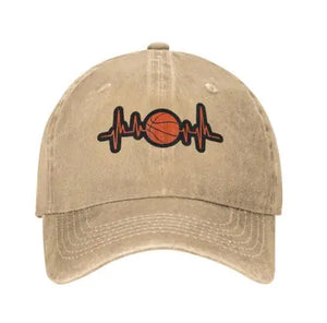 Basketball Heartbeat logo cap