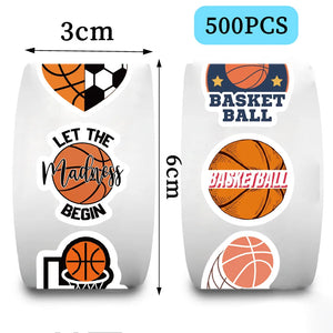 Basketball Stickers Various 500pc