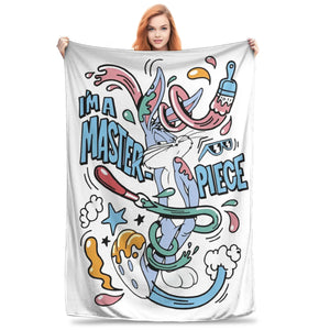 Space Jam Knitted Blanket