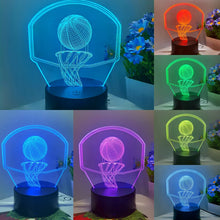 Load image into Gallery viewer, Basketball Hoop 3D night light