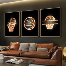 Load image into Gallery viewer, Modern Basketball Posters and Prints Neon