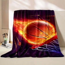 Load image into Gallery viewer, Basketball Art Printed Blanket