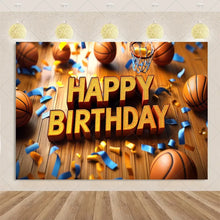 Load image into Gallery viewer, Basketball Game Backdrop Birthday Party Decorations