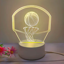 Load image into Gallery viewer, Basketball Hoop 3D night light
