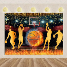 Load image into Gallery viewer, Basketball Game Backdrop Birthday Party Decorations