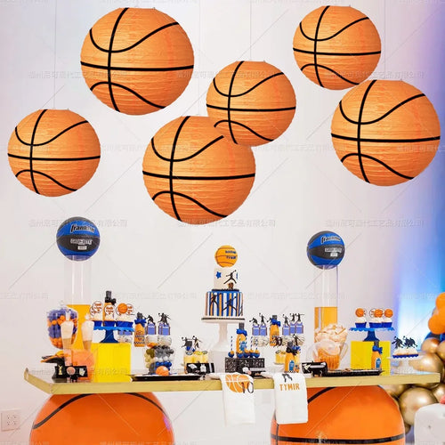 Basketball Paper Lanterns & Various Party Supplies