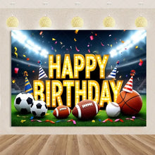 Load image into Gallery viewer, Basketball Game Backdrop Birthday Party Decorations
