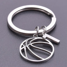 Load image into Gallery viewer, Number Charm Hollow Basketball Pendant Keyring Stainless Steel
