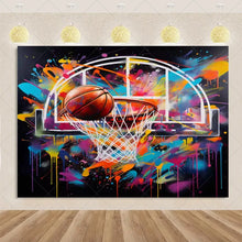 Load image into Gallery viewer, Basketball Game Backdrop Birthday Party Decorations