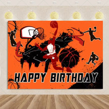 Load image into Gallery viewer, Basketball Game Backdrop Birthday Party Decorations