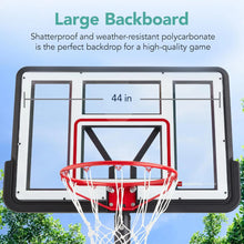 Load image into Gallery viewer, Basketball Hoop, 7.5-10ft Height Adjustable w/Shock Absorbent Rim