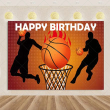 Load image into Gallery viewer, Basketball Game Backdrop Birthday Party Decorations