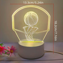 Load image into Gallery viewer, Basketball Hoop 3D night light