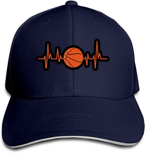 Basketball Heartbeat logo cap