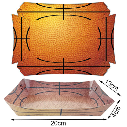 Basketball Food Trays Paper Food Trays 6/12/24 pcs