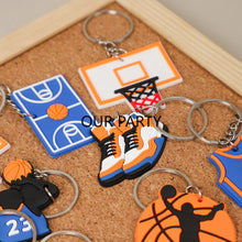 Load image into Gallery viewer, Basketball Theme PVC Keychain x12 pcs