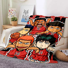 Load image into Gallery viewer, Cartoon Slam Dunk Basketball Anime Soft Blankets