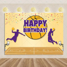 Load image into Gallery viewer, Basketball Game Backdrop Birthday Party Decorations