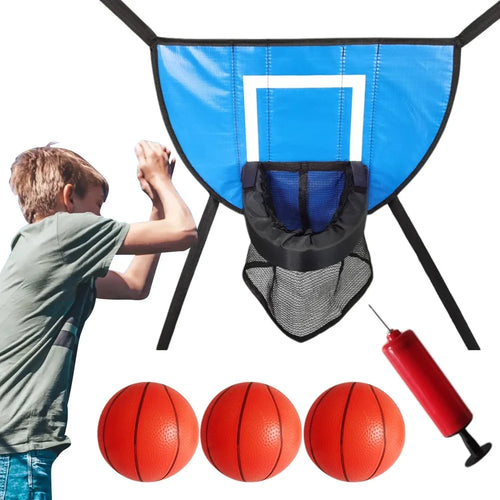 Trampoline Basketball Hoop with Basketballs