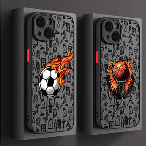 Basketball Art Phone Case for Apple iPhone 15 ,14