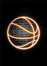 Load image into Gallery viewer, Modern Basketball Posters and Prints Neon