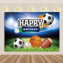 Load image into Gallery viewer, Basketball Game Backdrop Birthday Party Decorations