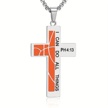 Load image into Gallery viewer, Inspirational Cross Pendant Necklace