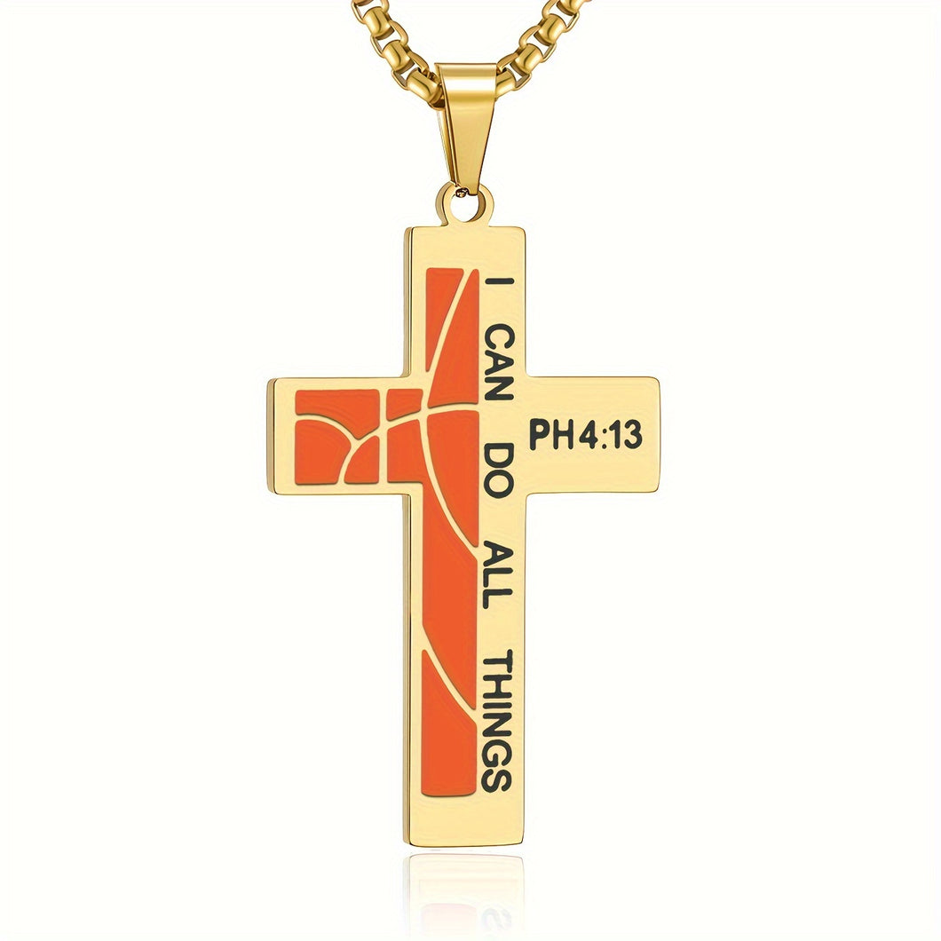 Inspirational Cross Pendant Necklace