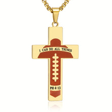 Load image into Gallery viewer, Inspirational Cross Pendant Necklace