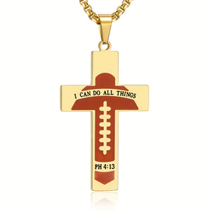 Inspirational Cross Pendant Necklace