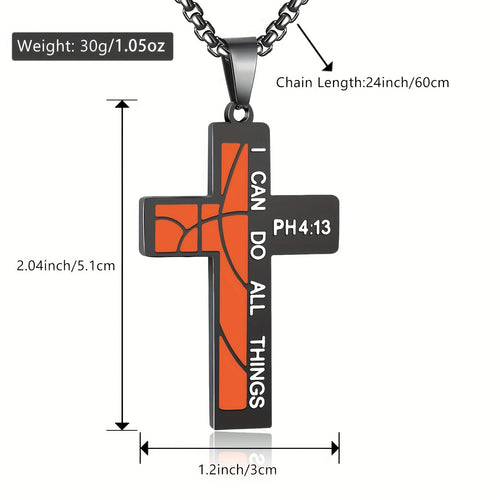 Inspirational Cross Pendant Necklace
