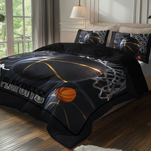 Load image into Gallery viewer, 3pcs Sports Basketball Duvet Cover Set (1 Duvet Cover + 2 Pillowcase Without Pillow Insert)